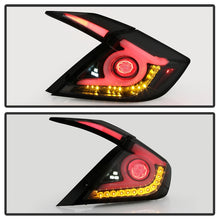 Load image into Gallery viewer, SPYDER 5086440 FITS: 16-18 Honda Civic 4 Door Light Bar LED Tail Lights Black Smoke (ALT-YD-HC164D-LB-BSM) Tail Lights