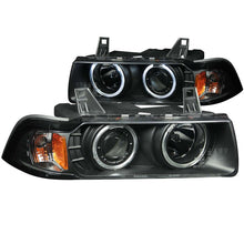 Load image into Gallery viewer, ANZO 121011 FITS: 1992-1998 BMW 3 Series E36 Projector Headlights w/ Halo Black (CCFL) G2 Headlights