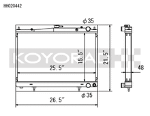 Load image into Gallery viewer, Koyo HH020442 FITS: 94-98 Nissan Skyline GT-R/GT-S 2.6L Turbo Radiator Radiators