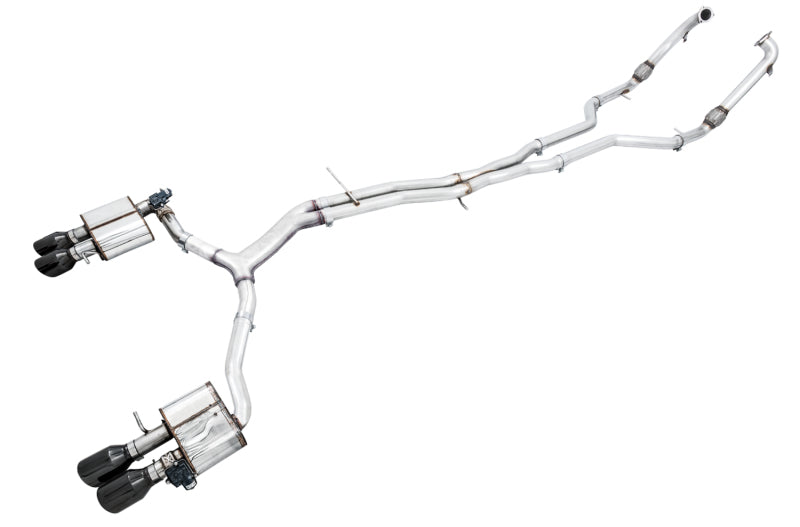 AWE Tuning 3025-43046 FITS: Audi B9 S5 Sportback SwitchPath Exhaust Non-Resonated (Black 102mm Tips) Catback