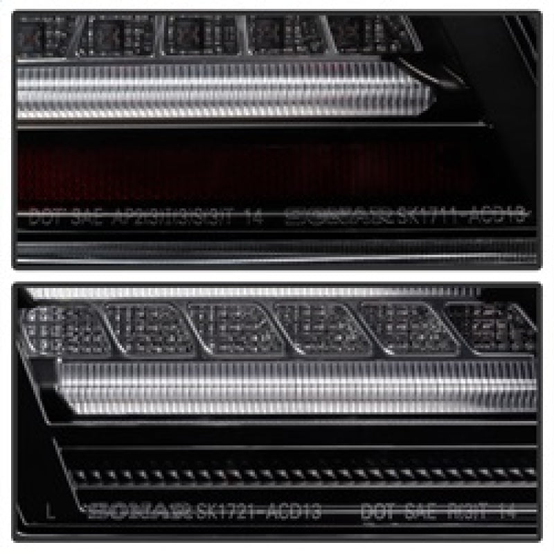 SPYDER 5082053 FITS: Honda Accord 2013-2015 4DR LED Tail Lights Black ALT-YD-HA13LED-LED-BK Tail Lights