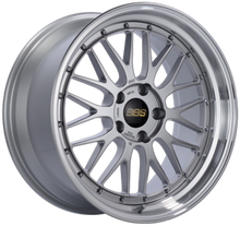Load image into Gallery viewer, BBS LM430DSPK FITS: LM 18x8 5x112 ET45 Diamond Silver Center / Diamond Cut Lip Wheel PFS/Clip Required Wheels Forged