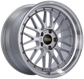 BBS LM460DSPK FITS: LM 20x9.5 5x112 ET8 Diamond Silver Wheel 67mm PFS/Clip Required Wheels Forged