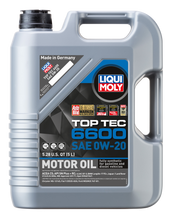 Load image into Gallery viewer, LIQUI MOLY 22046 FITS: 5L Top Tec 6600 Motor Oil SAE 0W20 Motor Oils