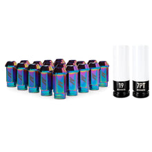 Load image into Gallery viewer, Mishimoto MMLG-15-20LNC FITS: Aluminum Locking Lug Nuts M12x1.5 20pc Set Neo Chrome Lug Nuts