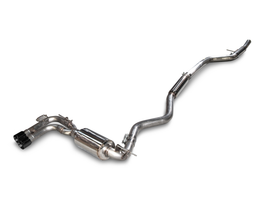 AWE Tuning 3010-23022 FITS: BMW F3X 28i / 30i Touring Edition Axle-Back Exhaust Single Side 80mm Black Tips Axle Back