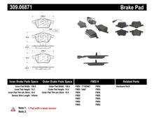 Load image into Gallery viewer, Stoptech 309.06871 FITS:StopTech Performance 99-08 VW Jetta / 5/99-05 Golf GTi/GLS Turbo Front Brake Pads Brake Pads Performance