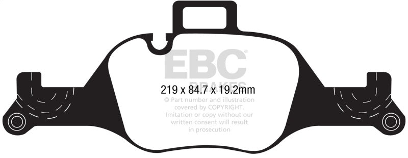 EBC DP42289R FITS: 2017+ BMW 530 G30 Yellowstuff Front Brake Pads Brake Pads Performance