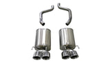 CORSA Performance 21009 FITS: 2005-2007 Chevrolet Corvette (C6) 6.0L/6.2L Polished Sport Axle-Back Exhaust w/4.5in Tips Axle Back