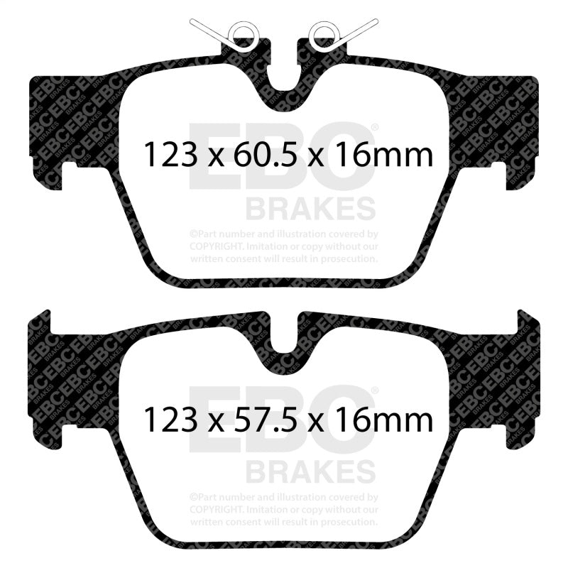 EBC DP42394R FITS: 2018+ BMW X2 Yellowstuff Rear Brake Pads Brake Pads Performance