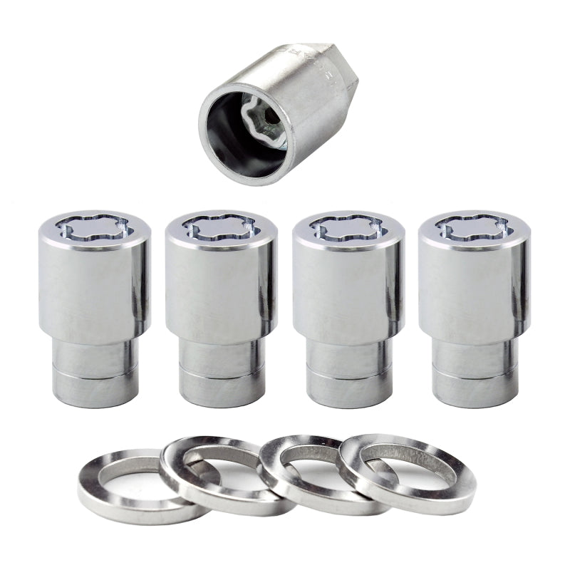 McGard 21156 FITS: Wheel Lock Nut Set 4pk. (Reg. Shank Seat) M12X1.5 / 13/16 Hex / 1.38in. Length Chrome Lug Nuts