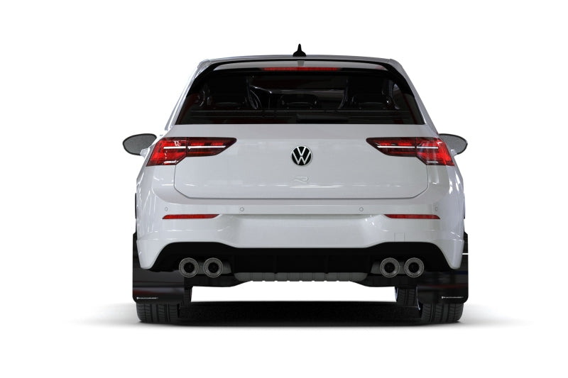 Rally Armor MF80-UR-BLK/GRY FITS: 2022 MK8 Volkswagen Golf GTI/R Black UR Mud Flap w/ Gray Logo Mud Flaps