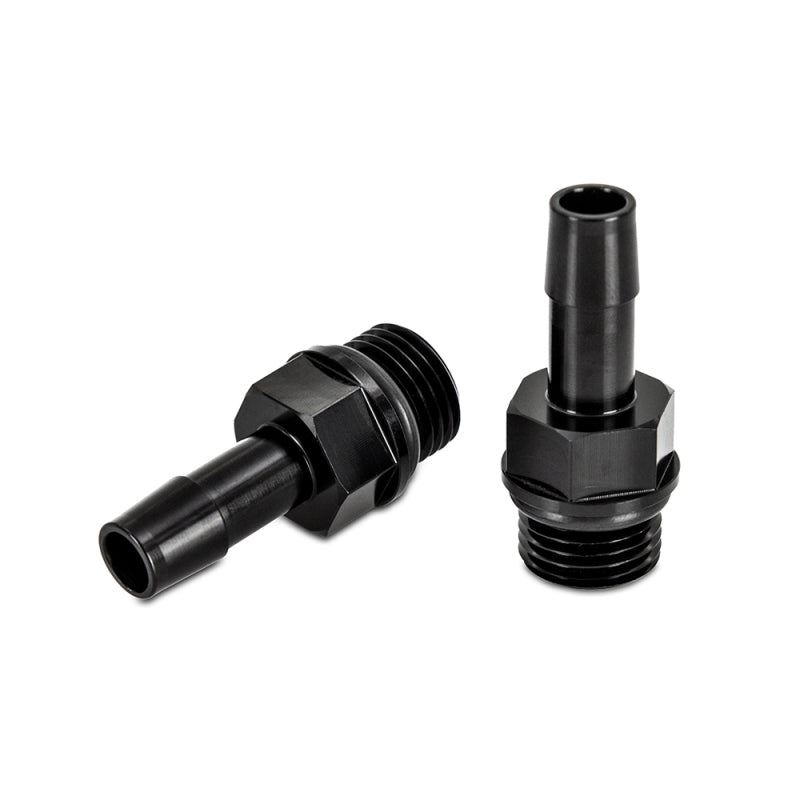Mishimoto MMFT-M16-38BK FITS: 2pcs M16x1.5 3/8in Aluminum Catch Can Fitting Black Fittings