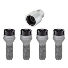 Load image into Gallery viewer, McGard 27305 FITS: Wheel Lock Bolt Set 4pk. (Cone Seat) M14X1.5 / 17mm Hex / 31.0mm Shank Length Black Wheel Bolts