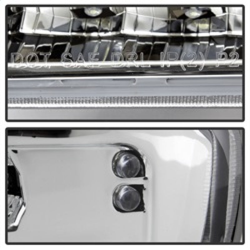 SPYDER 9029318 FITS:xTune 99-06 GMC Sierra (Excl Denali) Full LED Bumper Lights Chrome (CBL-GSI99-LED-C) Sidemarkers & Indicators