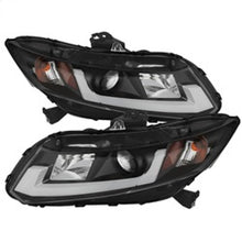 Load image into Gallery viewer, SPYDER 5076519 FITS: 12-14 Honda Civic (Excl. 2014 Coupe) Projector Headlights Lgtbr DRL Black PRO-YD-HC12-DRL-BK Headlights