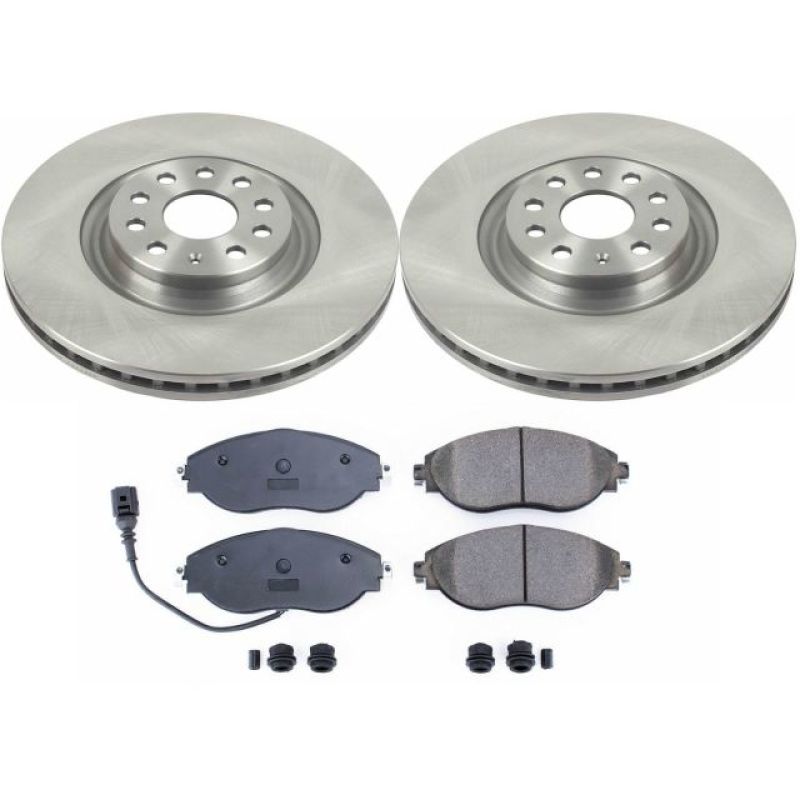 PowerStop KOE7175 FITS:Power Stop 12-17 Volkswagen CC Front Autospecialty Brake Kit Brake Kits OE