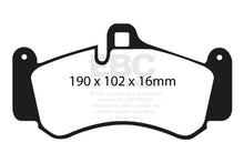 Load image into Gallery viewer, EBC DP41516R FITS: 01-03 Porsche 911 (996) (Cast Iron Rotor only) 3.6 Twin Turbo GT2 Yellowstuff Front Brake Pads Brake Pads Performance