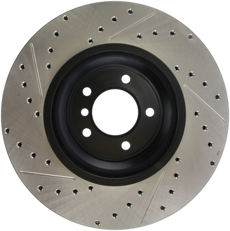 Stoptech 127.34093L FITS:StopTech 07-09 BMW 335 (E90/E92/E93) Slotted & Drilled Left Front Rotor Brake Rotors Slot & Drilled