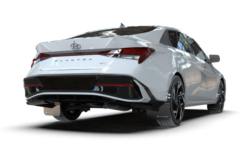 Rally Armor MF120-UR-BLK-RD FITS: 2024-25 Hyundai Elantra N/N Line Black Mud Flap w/Red Logo Mud Flaps