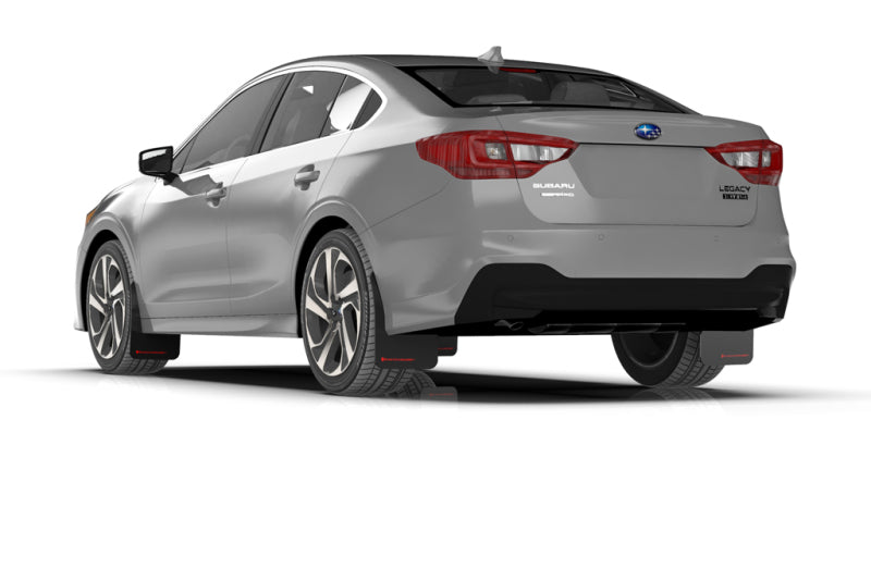 Rally Armor MF64-UR-BLK/RD FITS: 20-25 Subaru Legacy Black UR Mud Flap w/Red Logo Mud Flaps