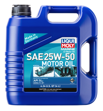 Load image into Gallery viewer, LIQUI MOLY 22510 FITS: 4L Marine 4T Motor Oil SAE 25W50 Motor Oils