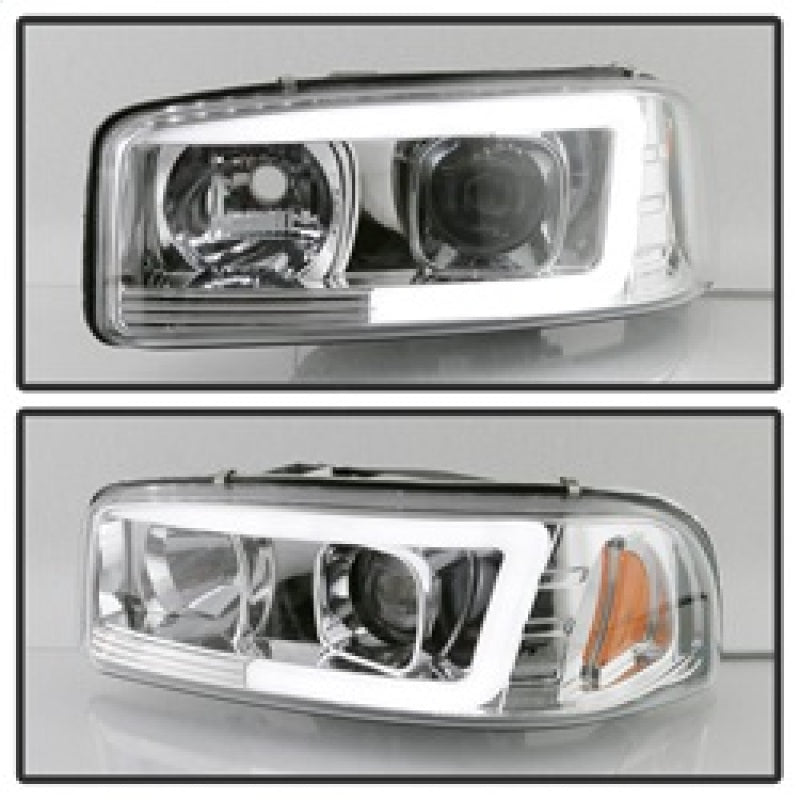 SPYDER 5084620 FITS: GMC Sierra 1500/2500/3500 99-06 V2 Projector Headlights DRL Chrome PRO-YD-CDE00V2-LB-C Headlights