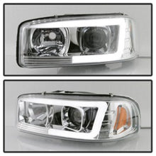 Load image into Gallery viewer, SPYDER 5084620 FITS: GMC Sierra 1500/2500/3500 99-06 V2 Projector Headlights DRL Chrome PRO-YD-CDE00V2-LB-C Headlights