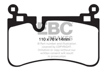 Load image into Gallery viewer, EBC DP41839R FITS: 08-13 Mercedes-Benz C63 AMG (W204) 6.2 Yellowstuff Rear Brake Pads Brake Pads Performance