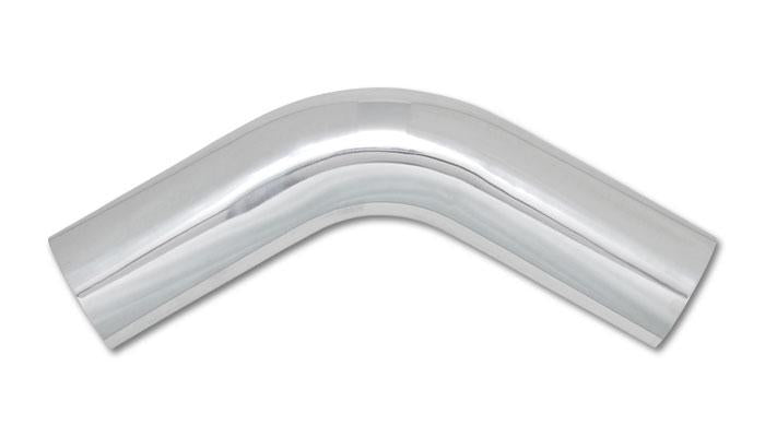 Vibrant 2821 FITS: 3.5in O.D. Universal Aluminum Tubing (60 degree Bend) Polished Aluminum Tubing