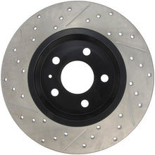 Load image into Gallery viewer, Stoptech 127.33127L FITS:StopTech Power Slot 09-10 Audi A4/A4 Quattro / 08-10 A5 / 10 S4 Rear Left Drilled &amp; Slotted Rotor Brake Rotors Slot &amp; Drilled