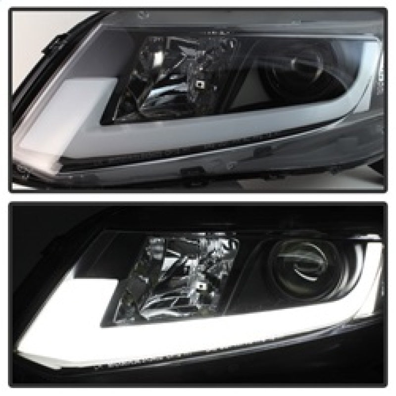 SPYDER 5076519 FITS: 12-14 Honda Civic (Excl. 2014 Coupe) Projector Headlights Lgtbr DRL Black PRO-YD-HC12-DRL-BK Headlights