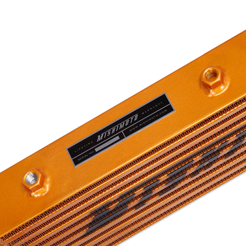 Mishimoto MMINT-UZG FITS: Intercoolers FITS: Universal Gold Z Line Intercooler Overall Size: 28x8x3 Core Size: 21x6x2.5 Inlet / Outlet Intercoolers