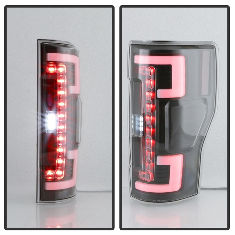 SPYDER 5085610 FITS: 17-18 Ford F250 (w/Blind Spot Sens./LED Model Only) LED Tail Lights-Blk ALT-YD-FS17BS-LED-BK Tail Lights