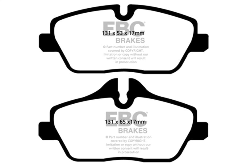 EBC UD1308 FITS: 14+ BMW i3 Electric Ultimax2 Front Brake Pads Brake Pads OE