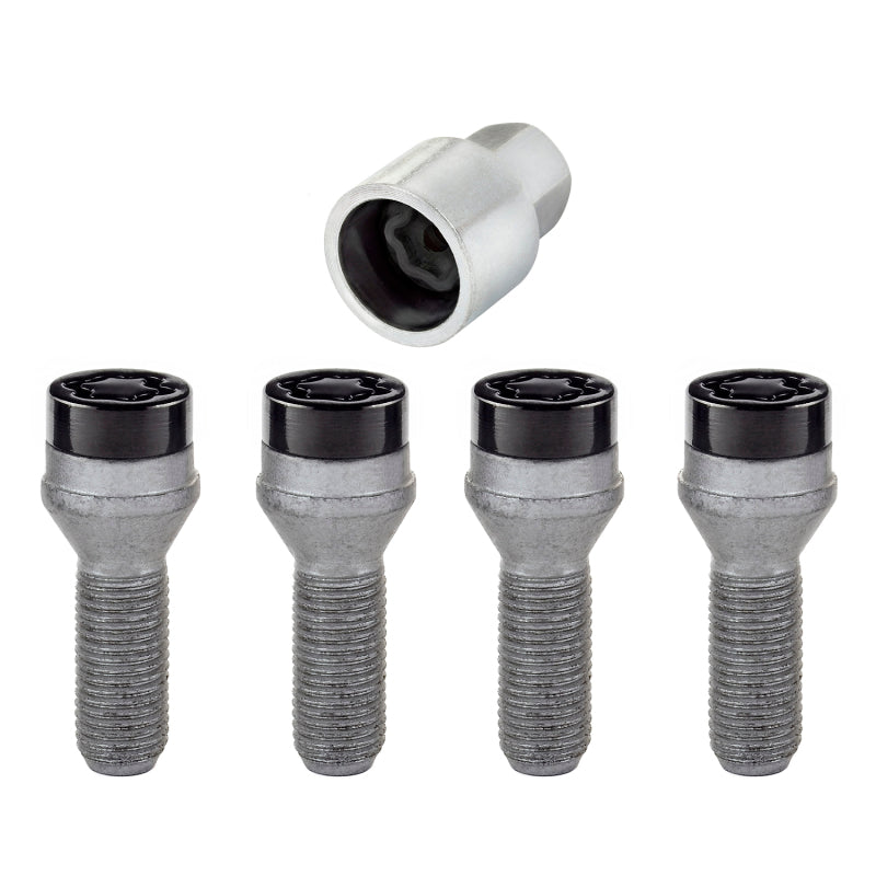 McGard 27305 FITS: Wheel Lock Bolt Set 4pk. (Cone Seat) M14X1.5 / 17mm Hex / 31.0mm Shank Length Black Wheel Bolts