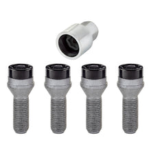 Load image into Gallery viewer, McGard 27305 FITS: Wheel Lock Bolt Set 4pk. (Cone Seat) M14X1.5 / 17mm Hex / 31.0mm Shank Length Black Wheel Bolts