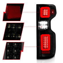 Load image into Gallery viewer, ANZO 311418 FITS: 19-21 Chevy Silverado Work Truck Full LED Taillights Blk Housing Smoke Lens G2 (w/C light Bars) Tail Lights