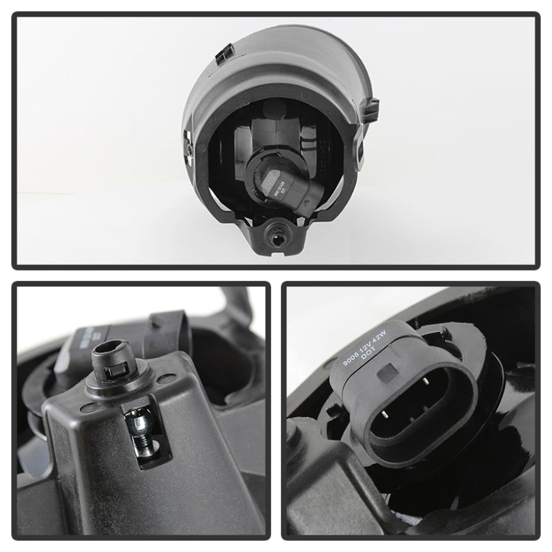 SPYDER 5020826 FITS: Toyota Tundra 07-13 All Double Cab/CrewMax OEM Fog Lightsw/swch Smke FL-CL-TTU07-SM Fog Lights