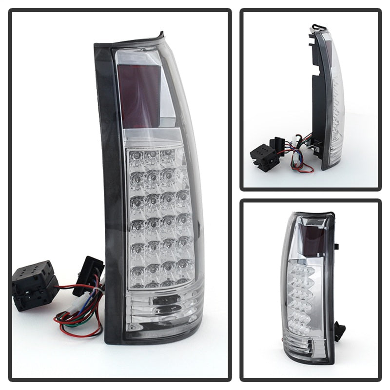SPYDER 9022432 FITS:xTune Yukon Denali 99-00 LED Tail Lights Chrome ALT-JH-CCK88-LED-C Tail Lights