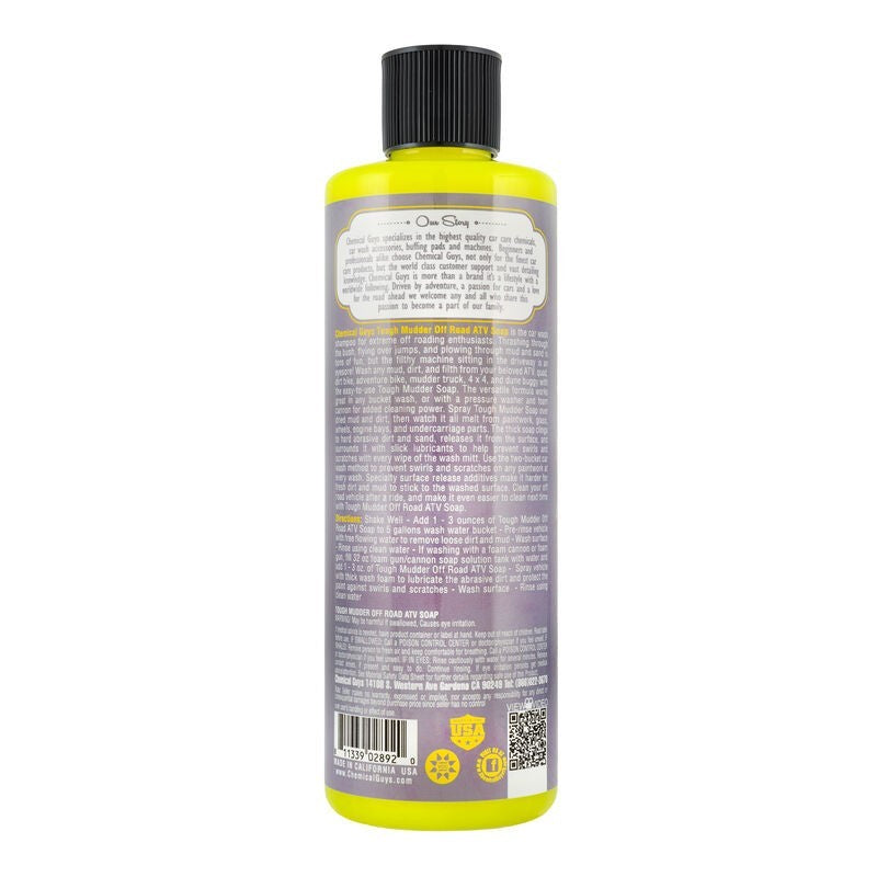 Chemical Guys CWS20216 FITS: Tough Mudder Off-Road Truck/ATV Heavy Duty Wash Soap 16oz Washes & Soaps