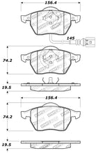 Load image into Gallery viewer, Stoptech 309.06871 FITS:StopTech Performance 99-08 VW Jetta / 5/99-05 Golf GTi/GLS Turbo Front Brake Pads Brake Pads Performance