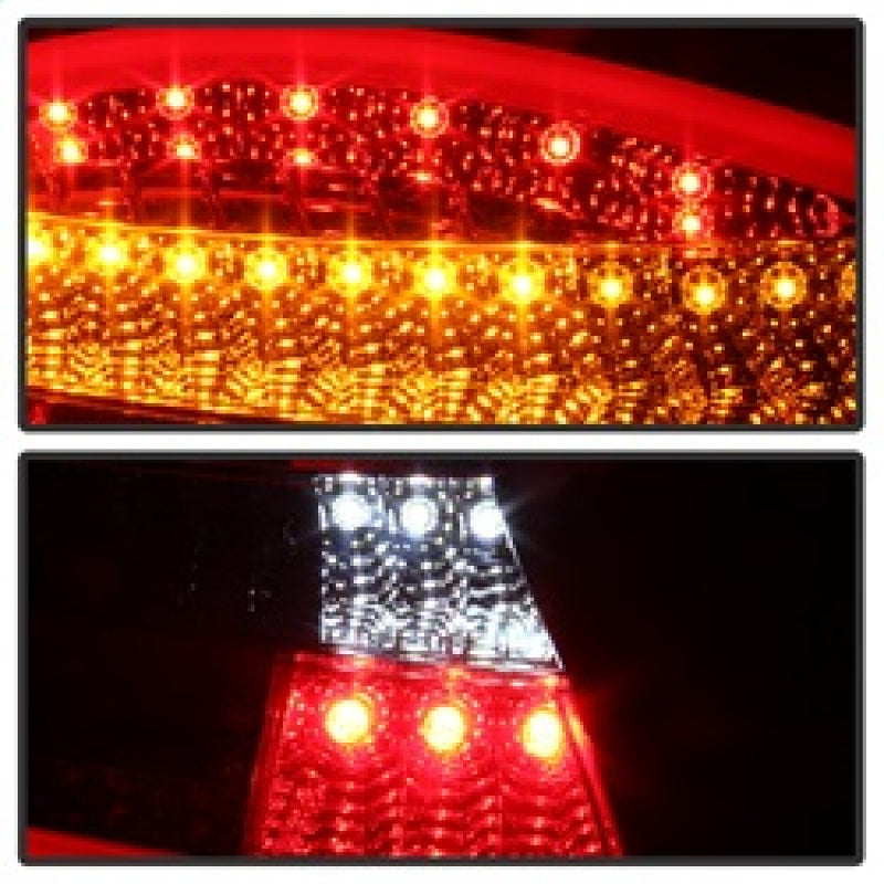 SPYDER 5083173 FITS: Porsche 987 Cayman 06-08 / Boxster 05-08 LED Tail Lights Red Clear ALT-YD-P98705-LED-RC Tail Lights
