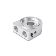 Load image into Gallery viewer, Mishimoto MMOP-SP FITS: Oil Filter Blocks FITS: Silver M20 Oil Sandwich Plate Oil Filter Blocks