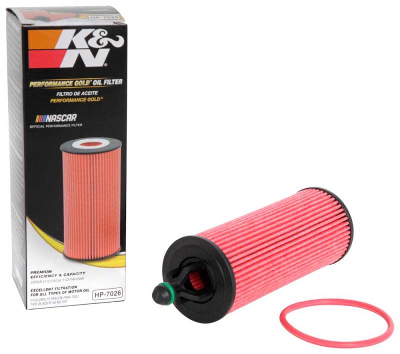 K&N Engineering HP-7026 FITS:K&N Performance Oil Filter for 14-17 Dodge Durango 3.6L / 14-17 Jeep Grand Cherokee 3.6L Oil Filters