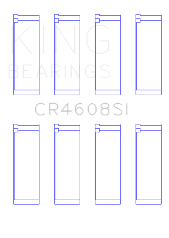 King Engine Bearings CR4608SI FITS:King Toyota 2ZZ-GE (Standard Size) Connecting Rod Bearing Set (Set of 4) Bearings