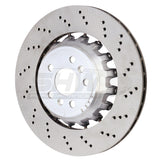 SHW Performance BRR43504 FITS: -SHW 20-21 BMW X3 M 3.0L Right Rear Cross-Drilled Lightweight Brake Rotor Brake Rotors Drilled