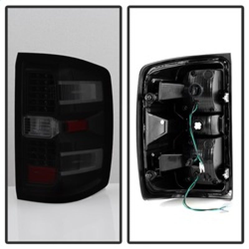SPYDER 9036552 FITS:xTune Chevy 1500 14-16 / Silverado 2500HD/3500HD LED Tail Lights Black Smoked ALT-JH-CS14-LED-BSM Tail Lights