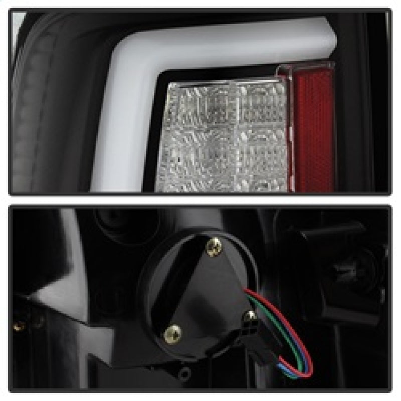 SPYDER 5084057 FITS: Dodge Ram 2013-2014 Light Bar LED Tail Lights Black ALT-YD-DRAM13V2-LED-BK Tail Lights