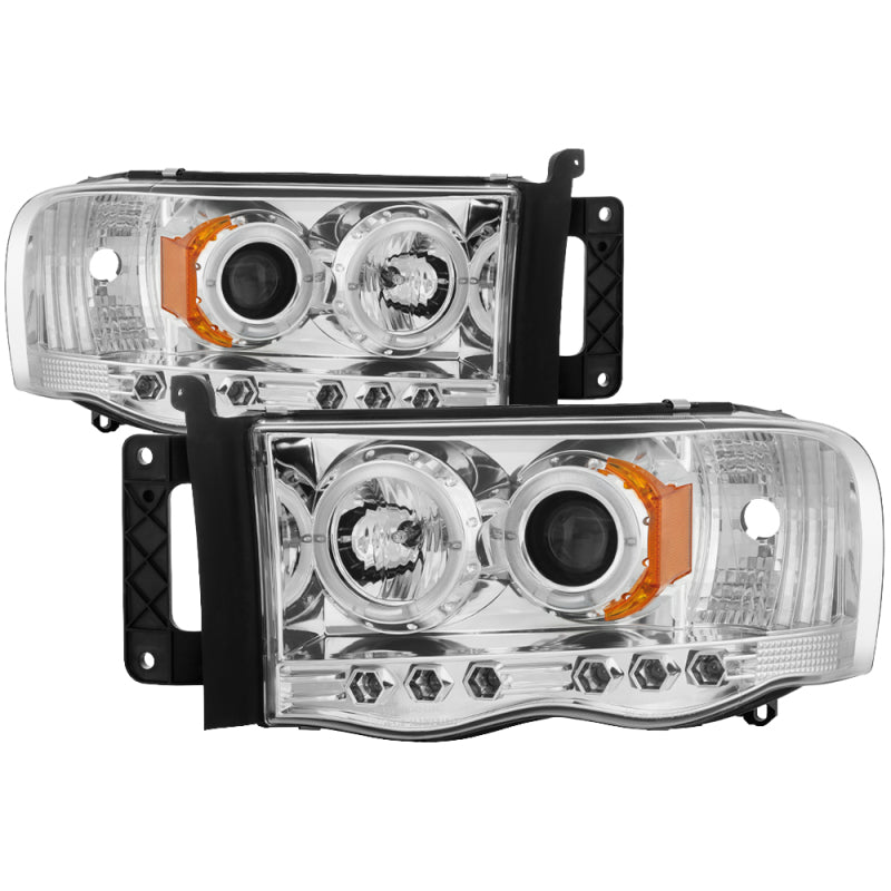 SPYDER 5009982 FITS: Dodge Ram 1500 02-05/Ram 2500 03-05 Projector Headlights LED Halo LED Chrm PRO-YD-DR02-HL-C Headlights